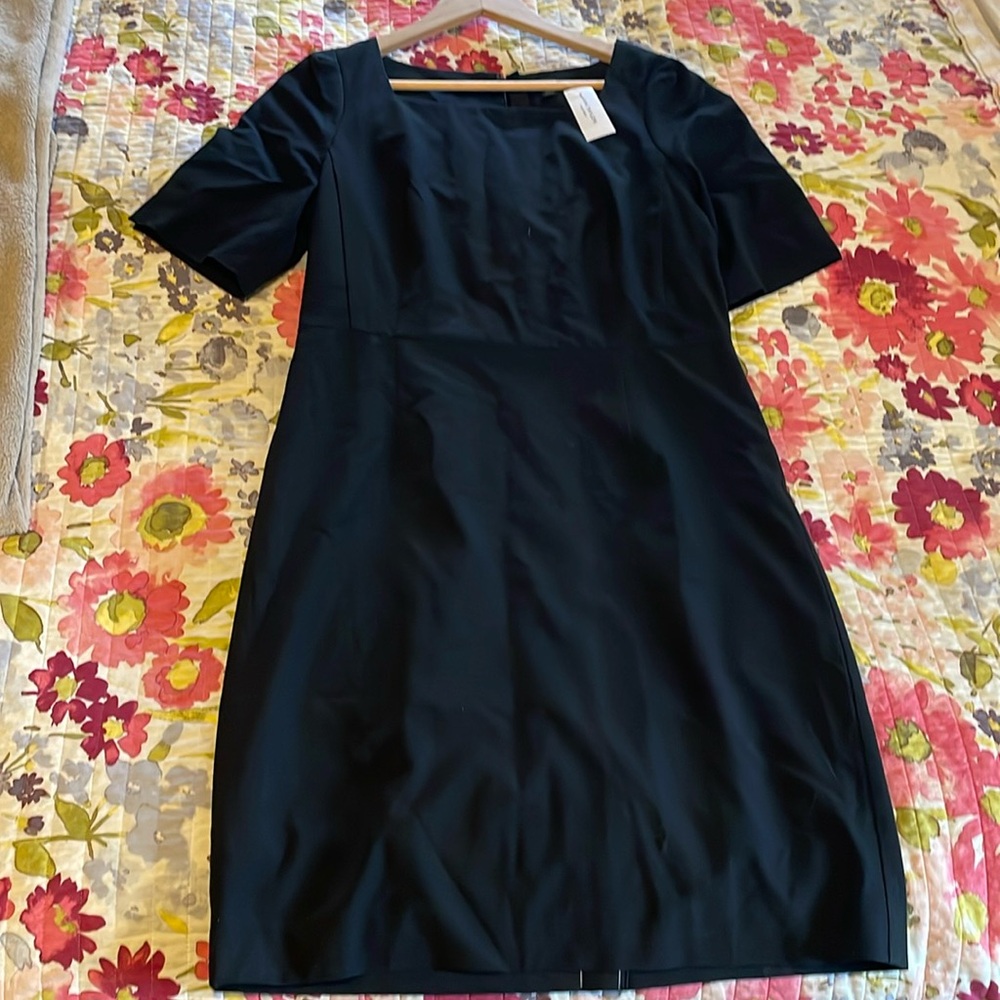 Women’s Ann Taylor black dress. Size 10P. Cotton poly blend. New with tags